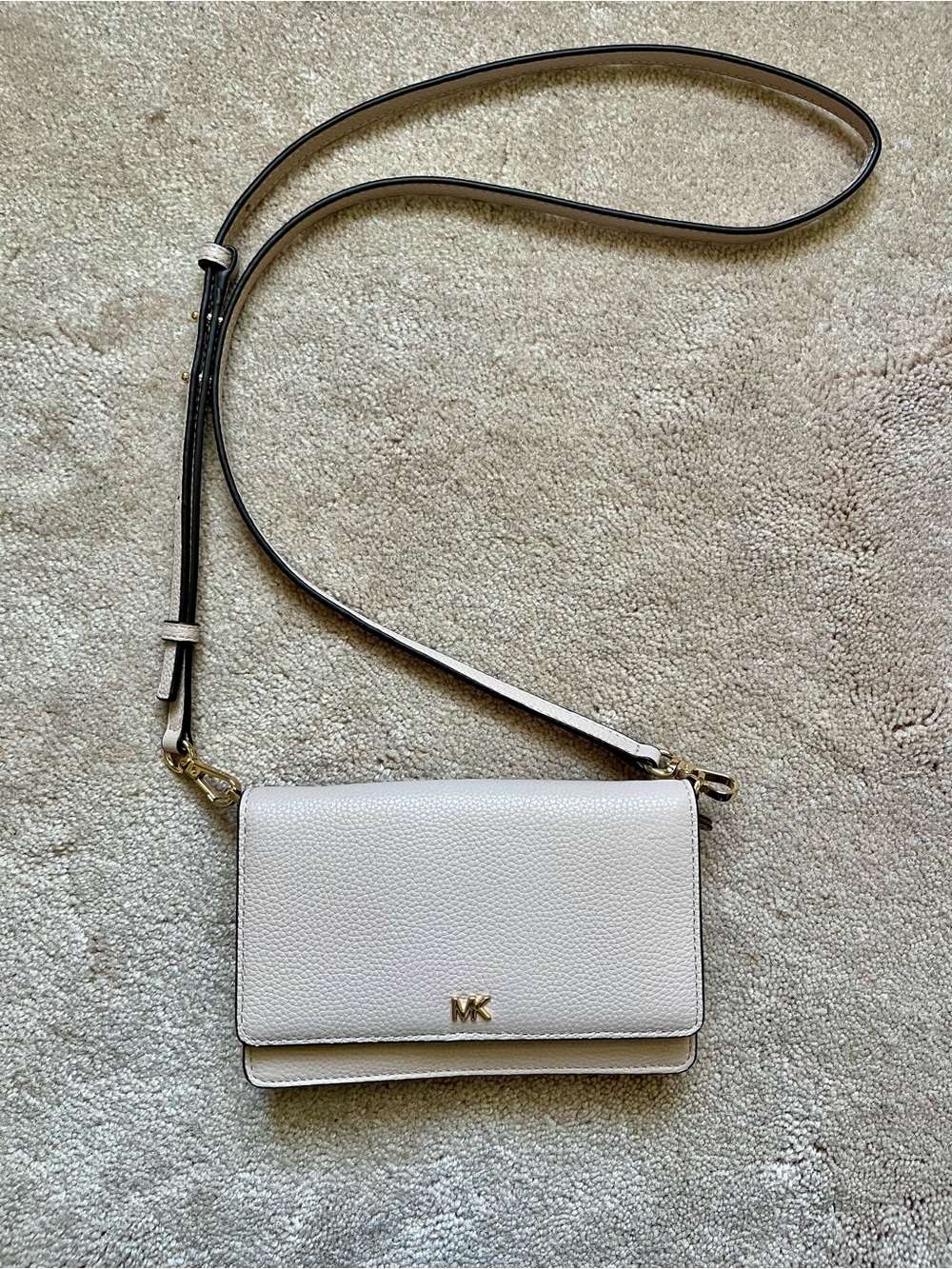 Michael Kors Pink Pebbled Leather Crossbody Bag